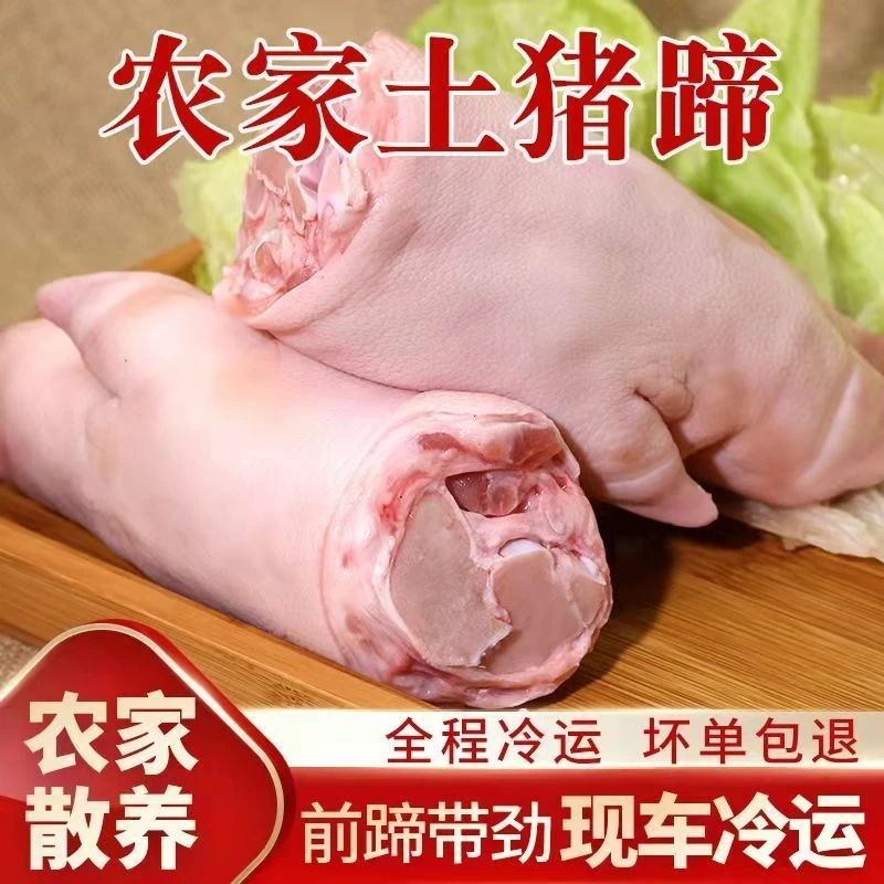 【农家散养跑山猪猪蹄】土猪猪脚猪爪子冷冻后顺丰包邮一只230g左右