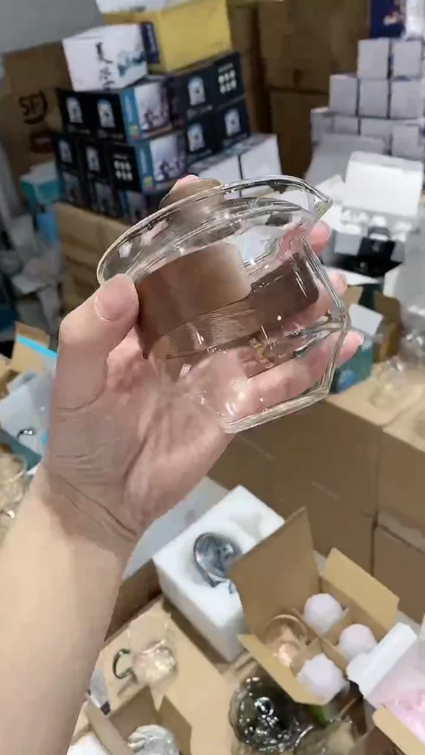 【闪购商品】瓷玻璃盖碗透色