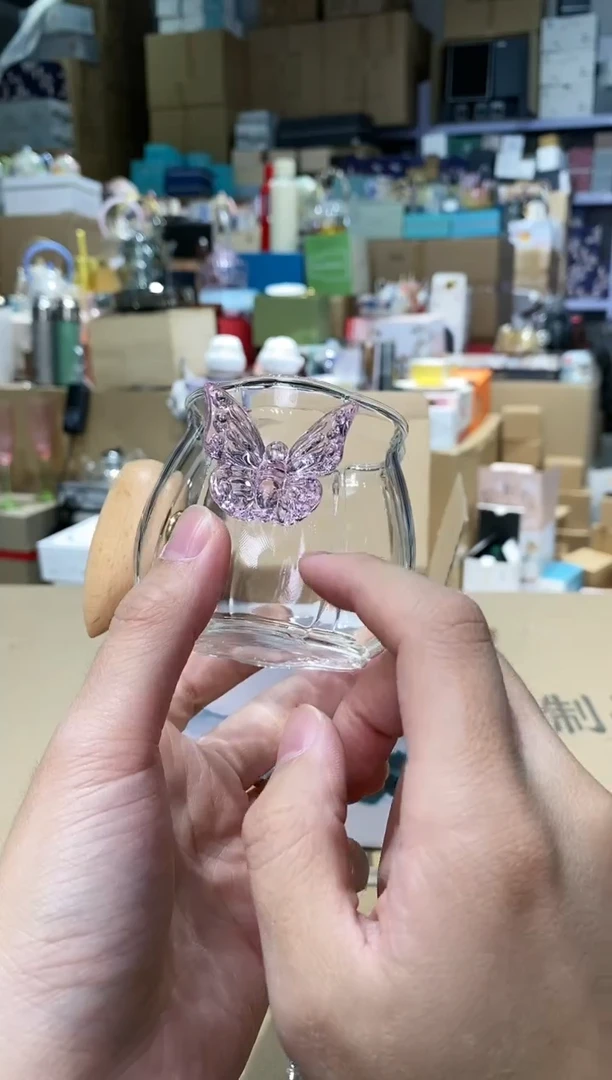 【闪购商品】X497杯子粉色蝴蝶