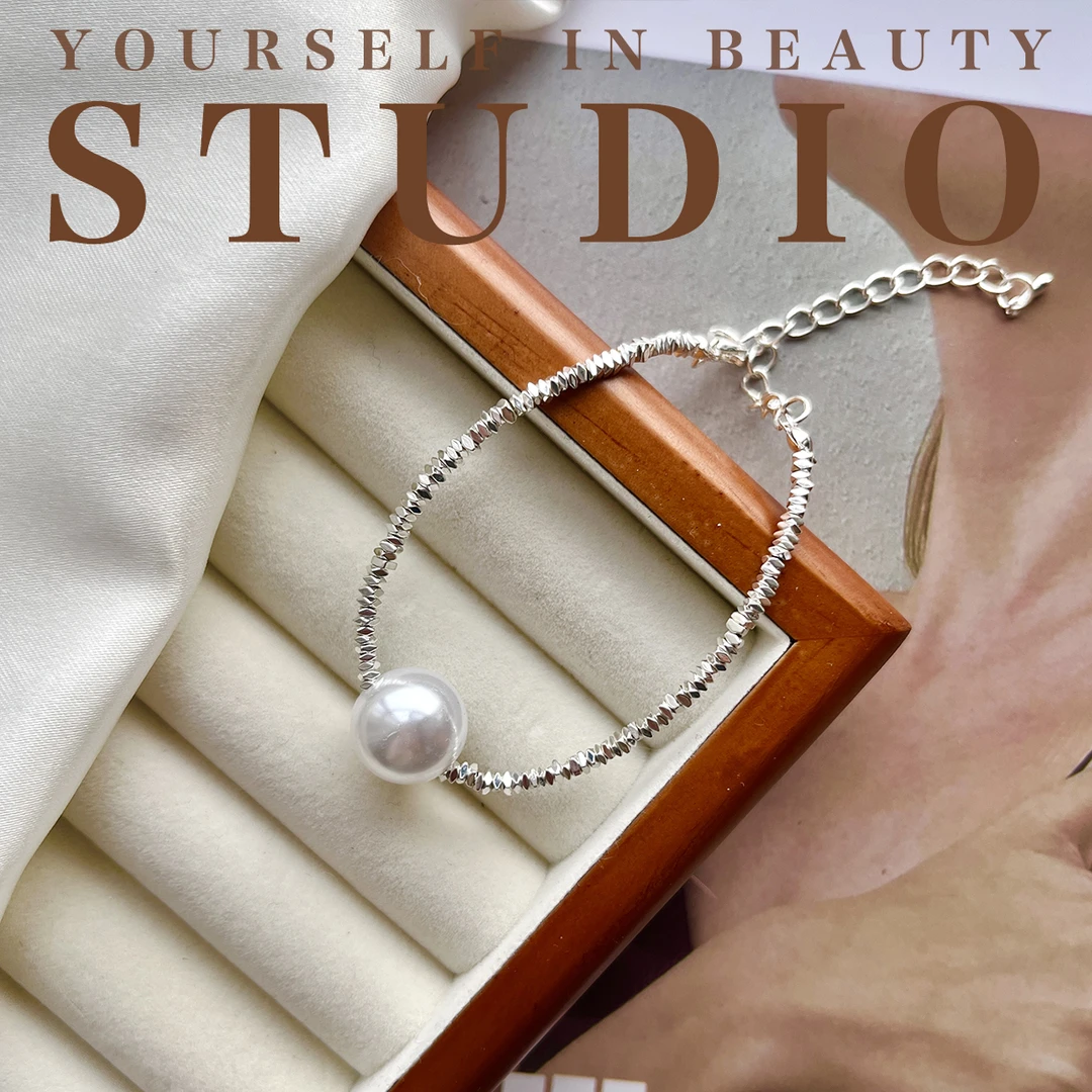 网红爆款碎银子手链（镀银保新，会掉色不退不换）