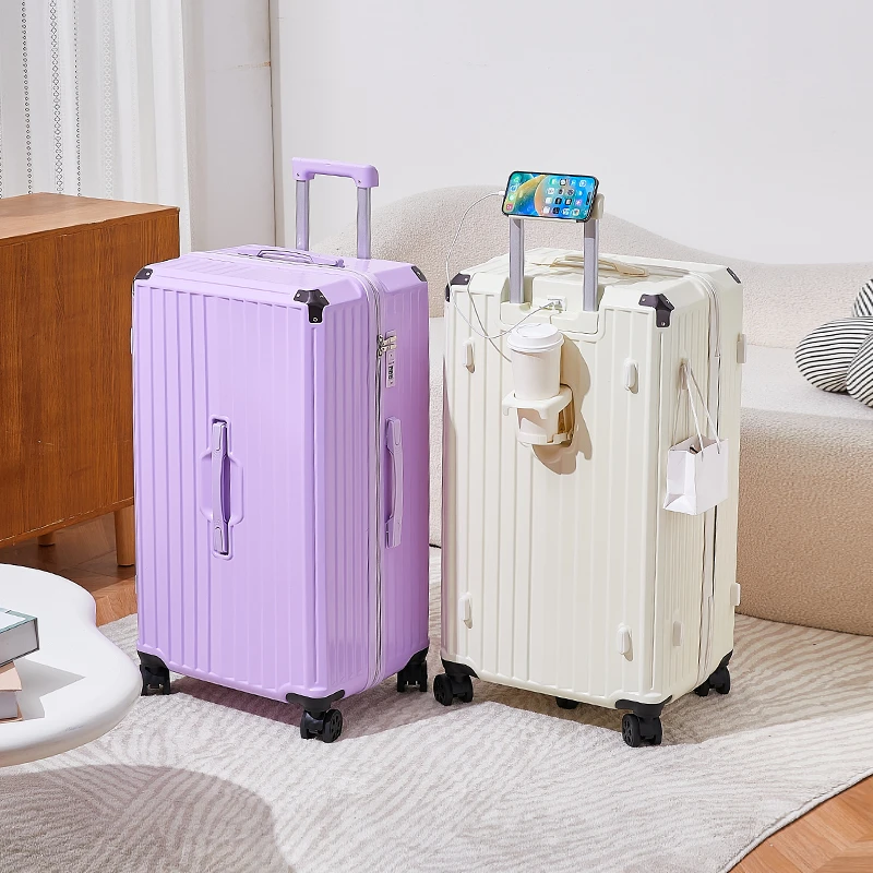 多功能网红女时尚休闲加厚五轮行李箱ins轻便便携式拉杆箱旅行箱