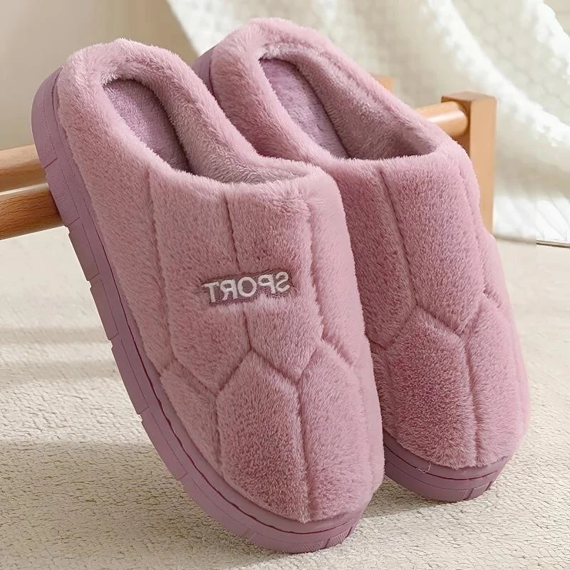 秋冬天居家超软棉拖女款冬季室内防滑厚底踩屎感男士毛绒保暖毛拖
