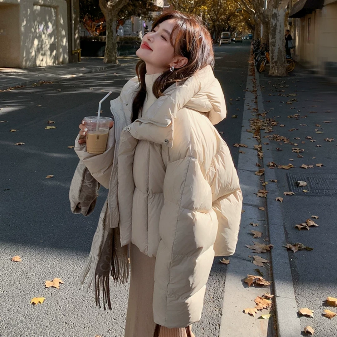 【90鹅绒】鹅绒羽绒服时尚休闲加厚短款羽绒外套韩版冬季保暖外套