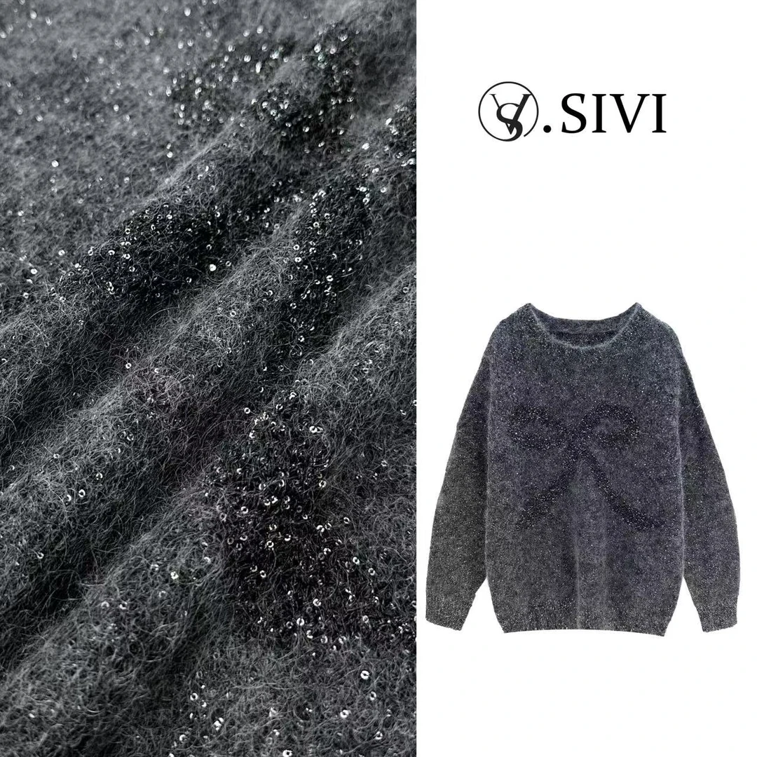 熙薇气质毛衣【云烟成雨】冬季新款时尚休闲上衣F7371