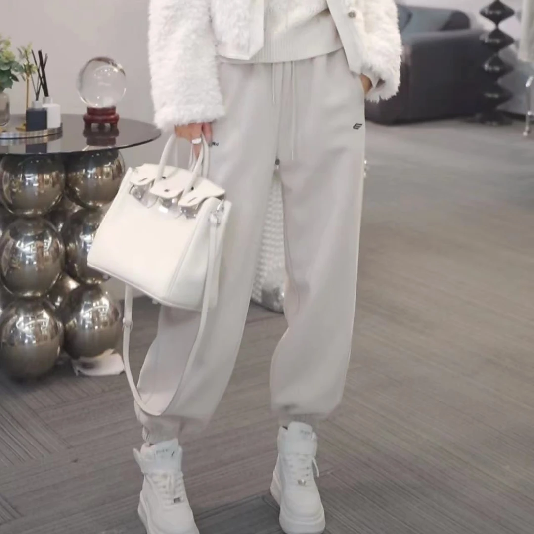 熙薇休闲束脚卫裤【松栗物语】冬季新款时尚显瘦百搭裤F6766