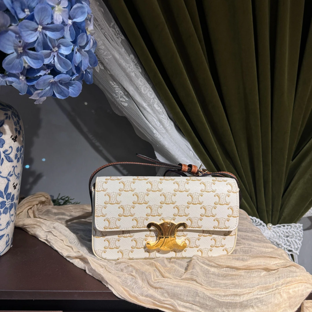 99新 Celine/思琳 白老花凯旋门 单肩包