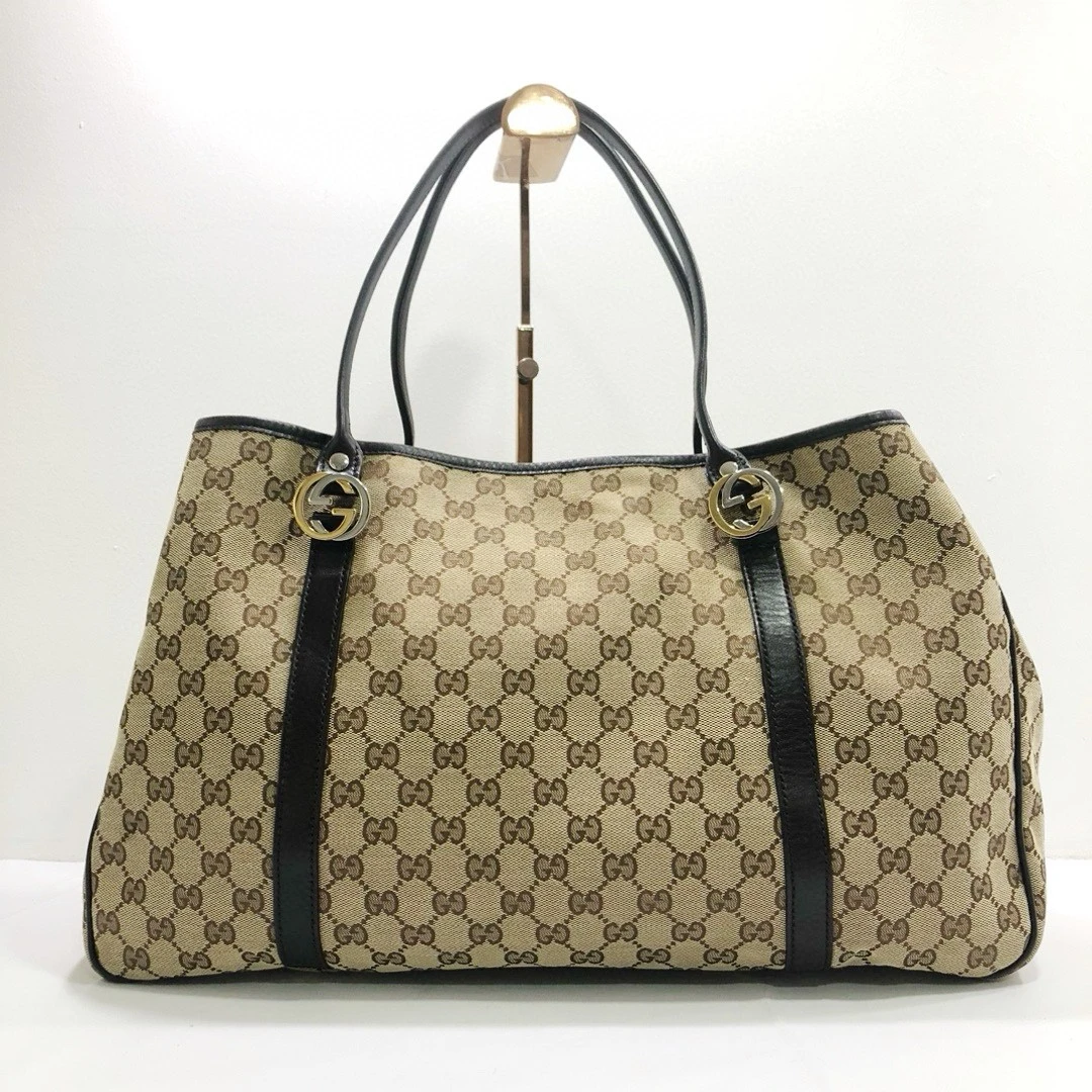 95新 GUCCI/古驰 老花托特手提单肩包/公价13800