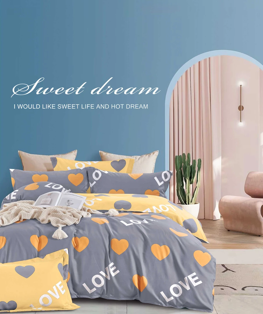 【单人被套】恋语 尺寸 150*210 AB面  斜纹  亲肤 透气 印花