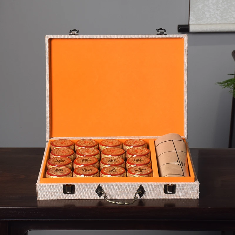 【木虫臻品】金丝楠木象棋文玩好物工艺礼品送老人长辈礼盒装