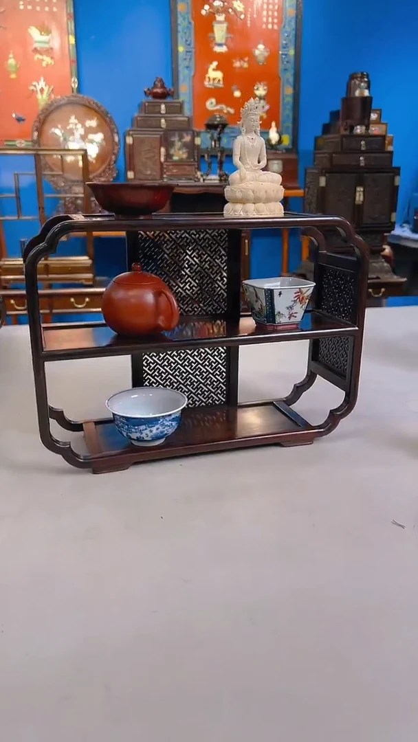【闪购商品】红酸枝木类成套家具茶边柜