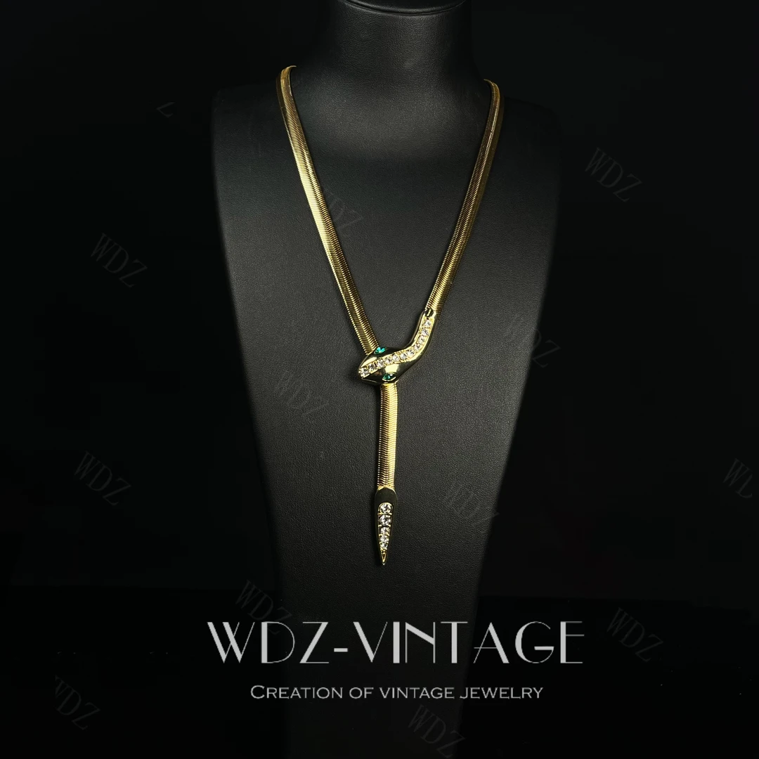 铜合金项链 女帝-中古vintage首饰饰品项链优雅轻奢复古百搭