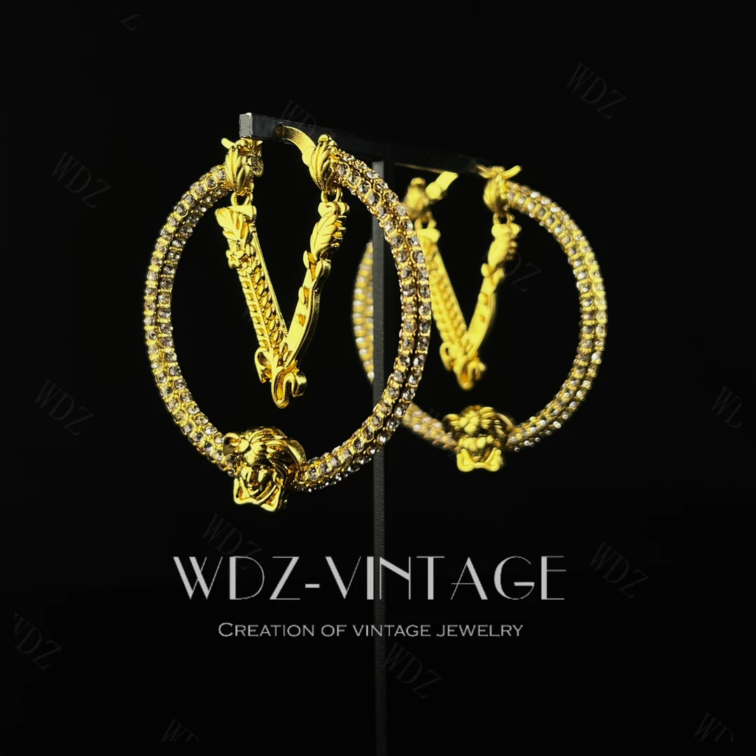 铜合金耳饰 花火--中古vintage首饰饰品气质复古轻奢耳饰耳环