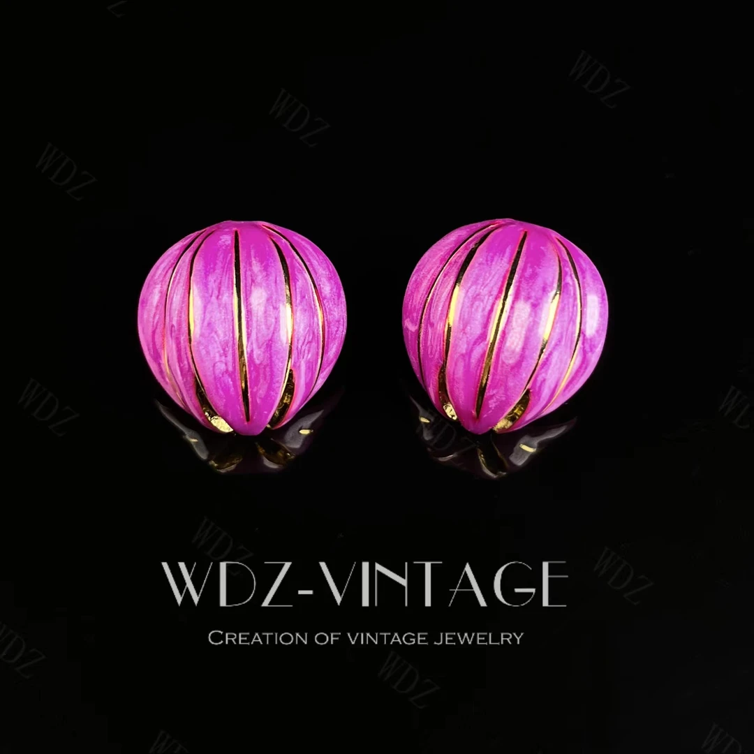 铜合金耳饰 无花果--中古vintage复古首饰饰品气质轻奢时尚胸针