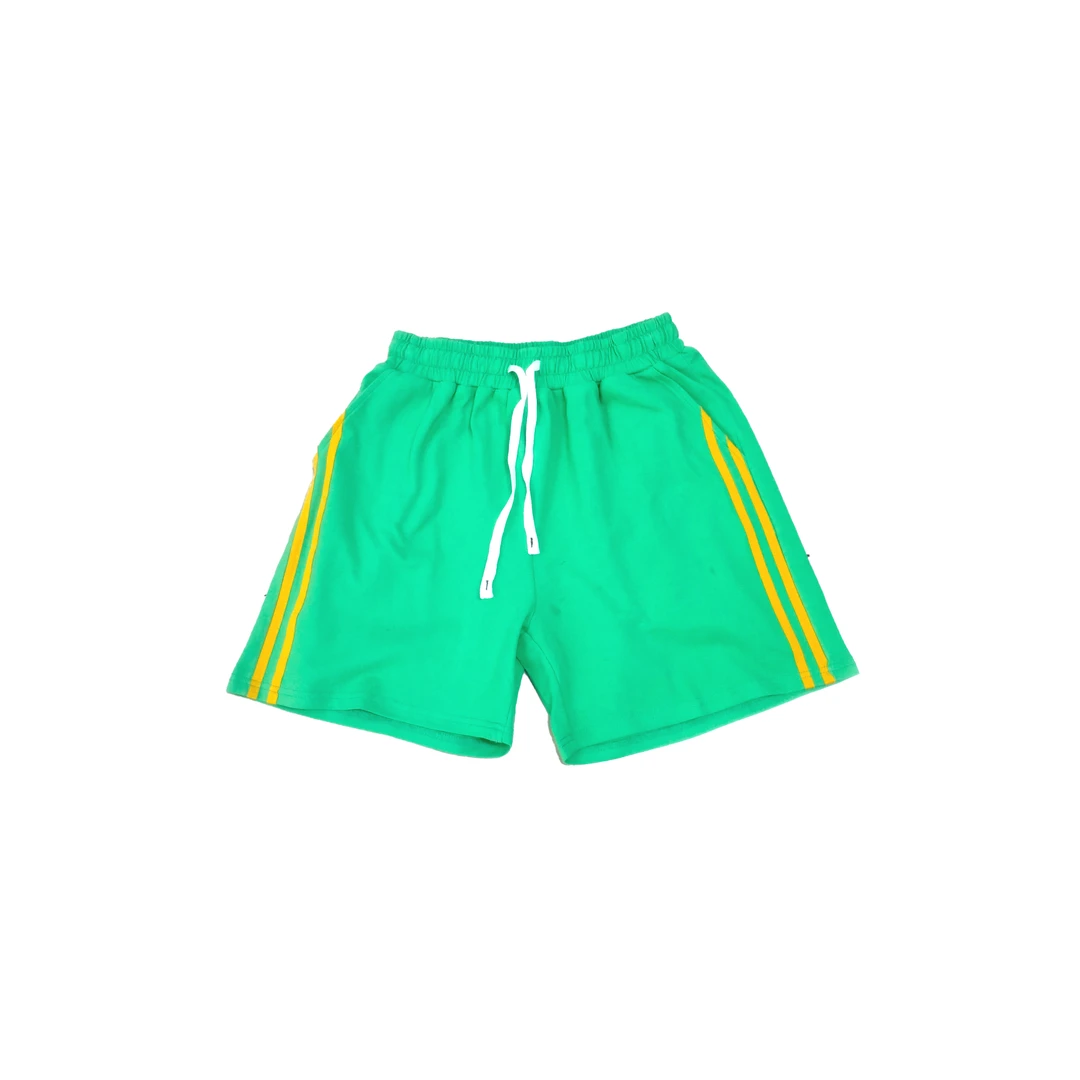 2024夏季新款时尚潮流纯色拉条织带松紧带休闲短裤4196