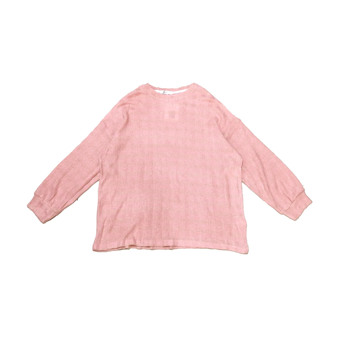 2024早秋新款时尚休闲宽松纯色毛衣针织长袖7173