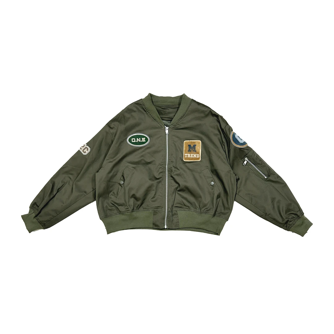 2024年夏季新款做旧机车风夹克长袖外套4785