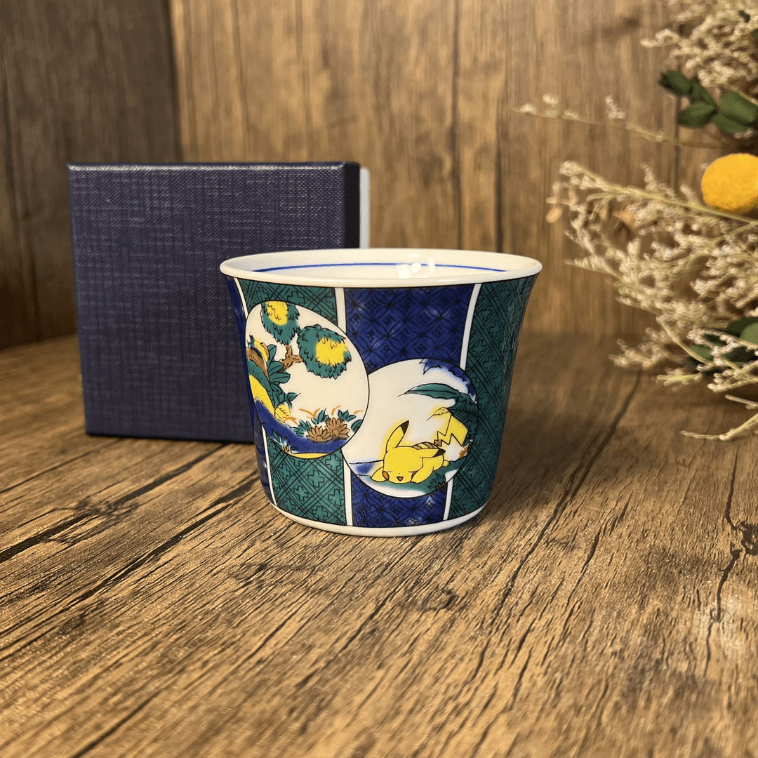 【闪购商品】W214九谷名作皮卡丘联名交芷手绘陶瓷猪口杯