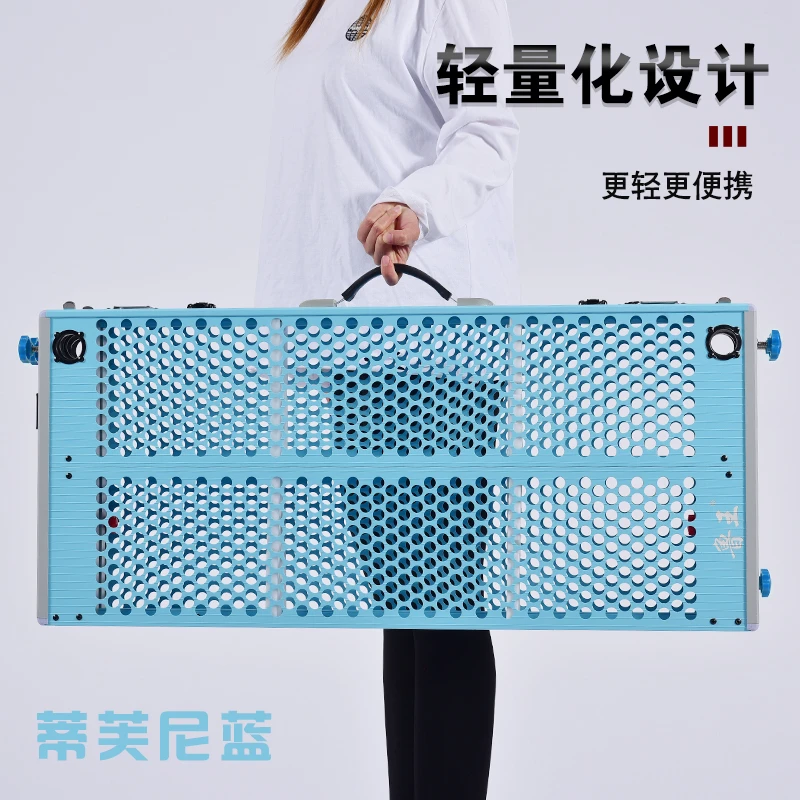 鲁王钓台2024款蒂芙尼蓝超轻镂空可折叠铝合金深水钓鱼一体加厚