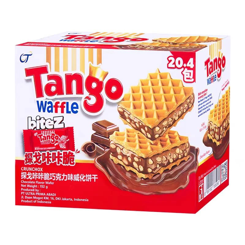 印尼进口Tango探戈咔咔脆威化饼干夹心零食小吃休闲食品