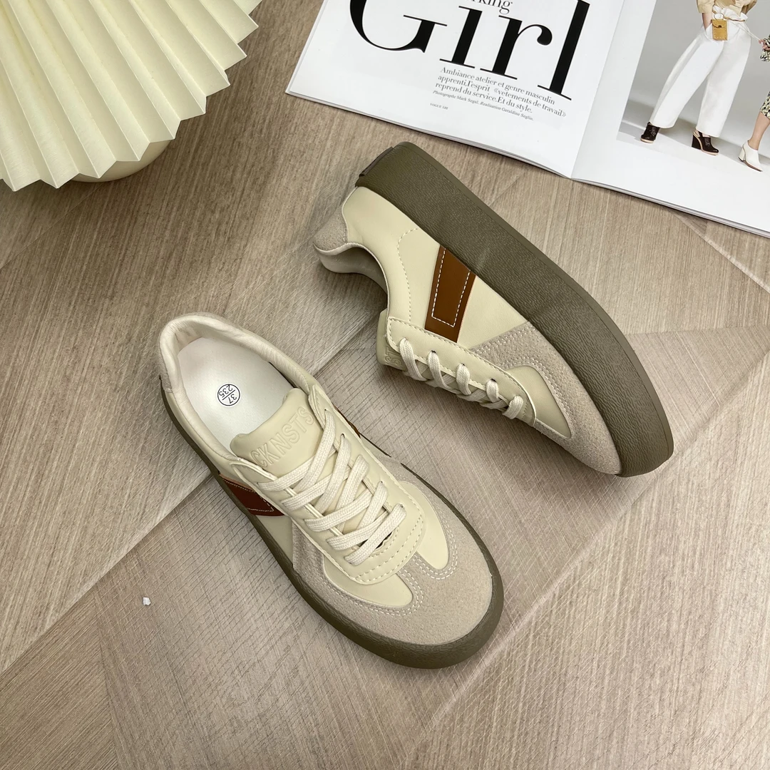 【小铭学长】2025潮百搭小众设计感运动德训鞋女复古平底百搭休闲