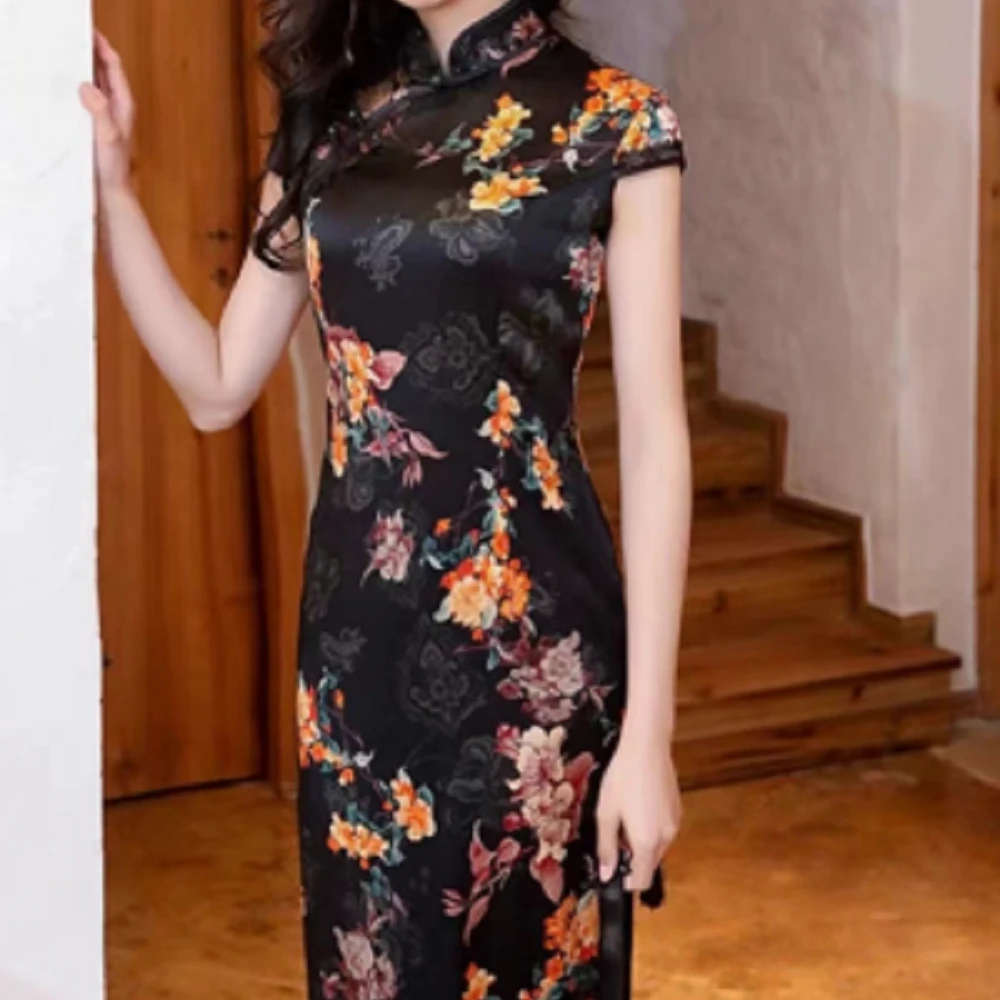 08-新款蕾丝花边时尚改良旗袍