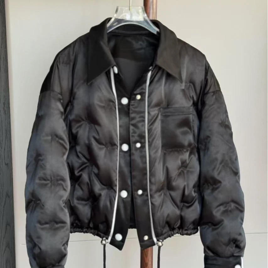 ZM24年冬季新款拼接服白鹅绒女时尚加厚保暖休闲外套（86110）