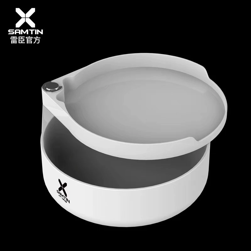 雷臣918竞技饵料盒开饵盆大容量拌饵盘和饵材质盘不沾饵食盒饵盒
