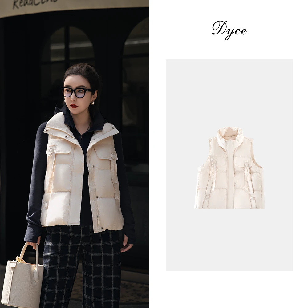 冬款设计感立领羽绒夹克外套休闲羽绒服女