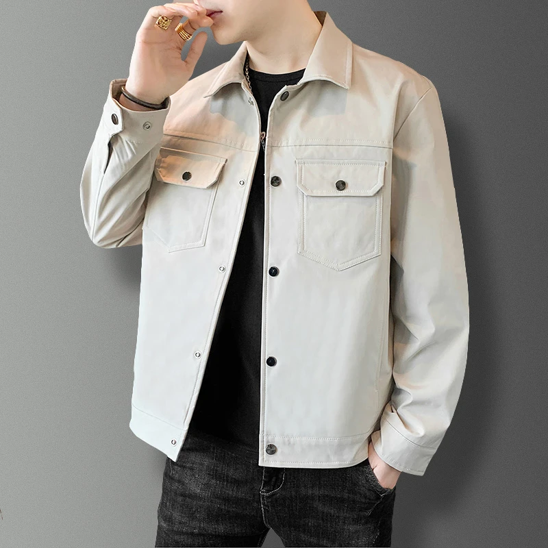 【C魅甄选】男士夹克2025春秋款韩版时尚潮流帅气百搭工装外套8816