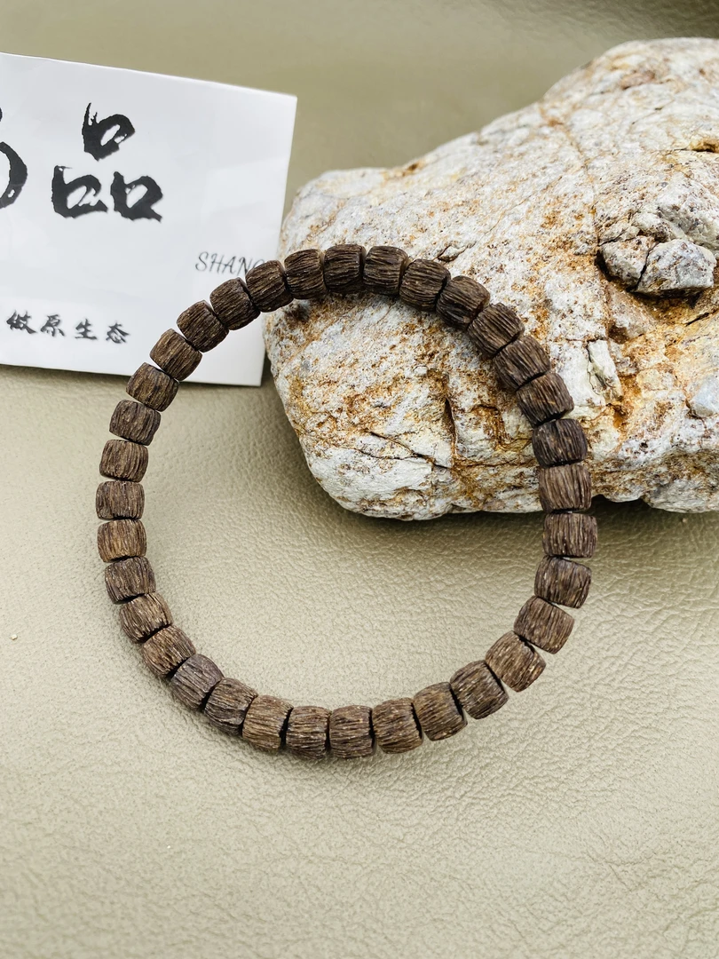 印尼料 高品质原生态 椰蒂 手工雕刻拉丝单圈手串