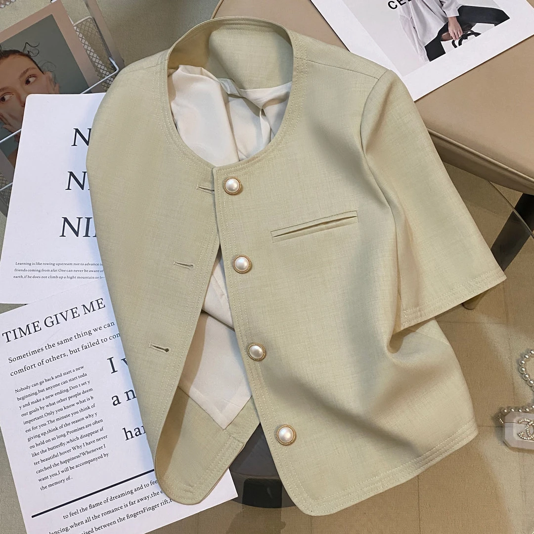 短款小香风外套夏季薄款女2025新款高级感气质洋气时尚休闲复古