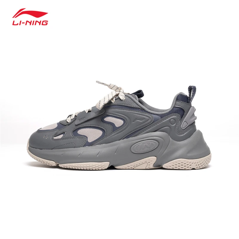 李宁休闲鞋2024冬季新款男子生活系列时尚耐磨舒适运动鞋AGCU169