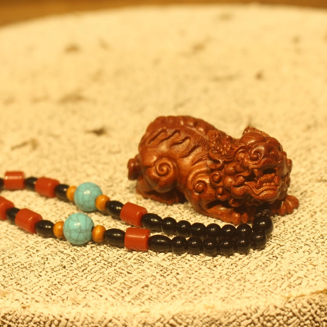 精品爆满金星紫檀木貔貅招财进宝手把件把玩件摆件挂件