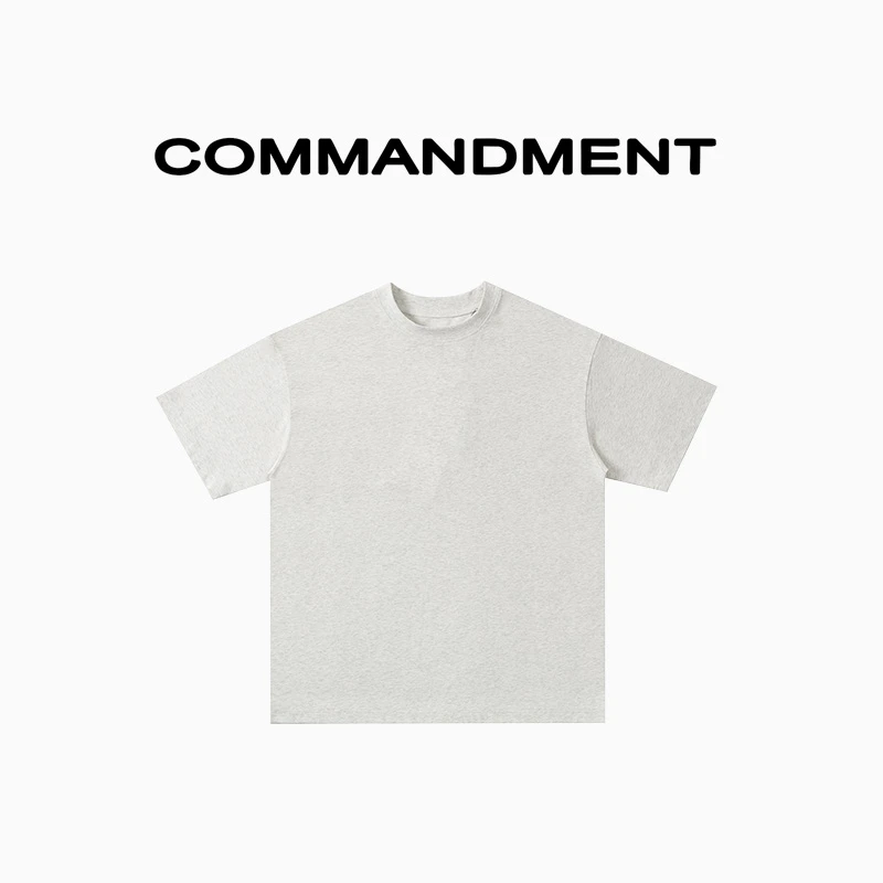 COMMANDMENT2025新款凉感sorona索罗娜男纯色防晒短袖圆领T恤