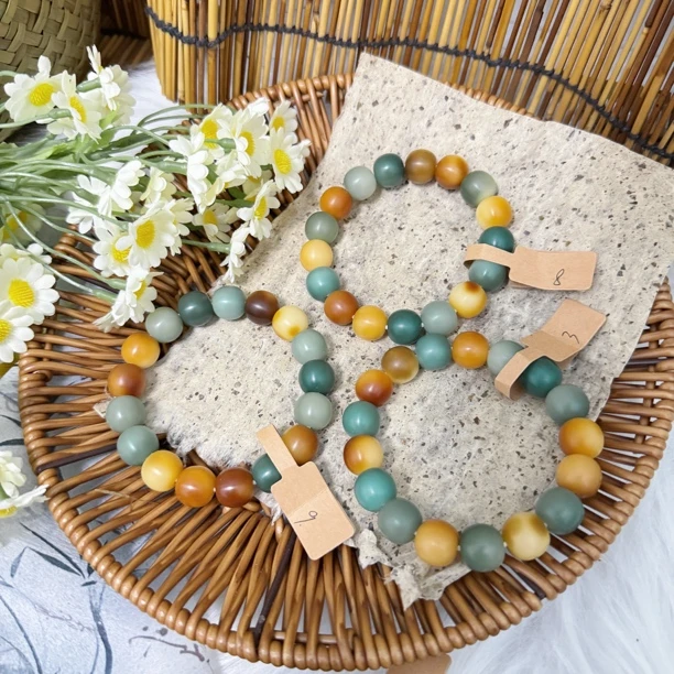 【长安少女】卡13干磨花皮苹果珠菩提手串新中式一物一图