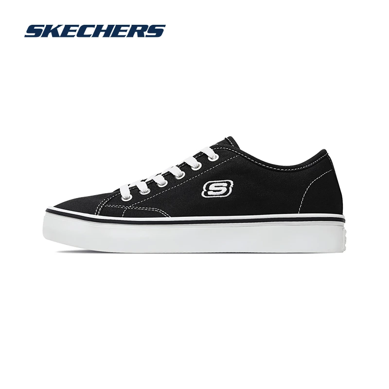 Skechers斯凯奇女鞋轻便简约时尚百搭潮流透气休闲帆布鞋66666131