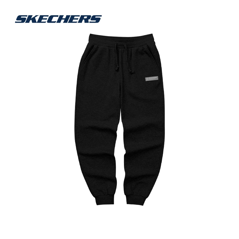SKECHERS斯凯奇秋冬款女子加绒百搭束脚休闲运动保暖长裤L322W092