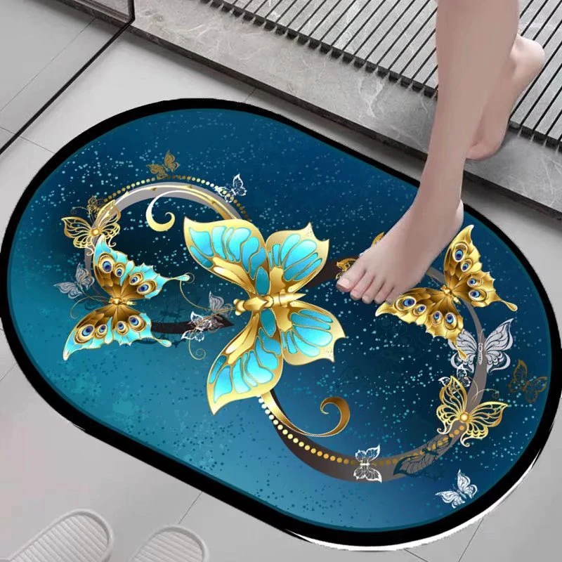 洗手台吸水脚垫防滑耐磨地毯浴室地垫家用门口耐脏吸水硅藻泥软垫