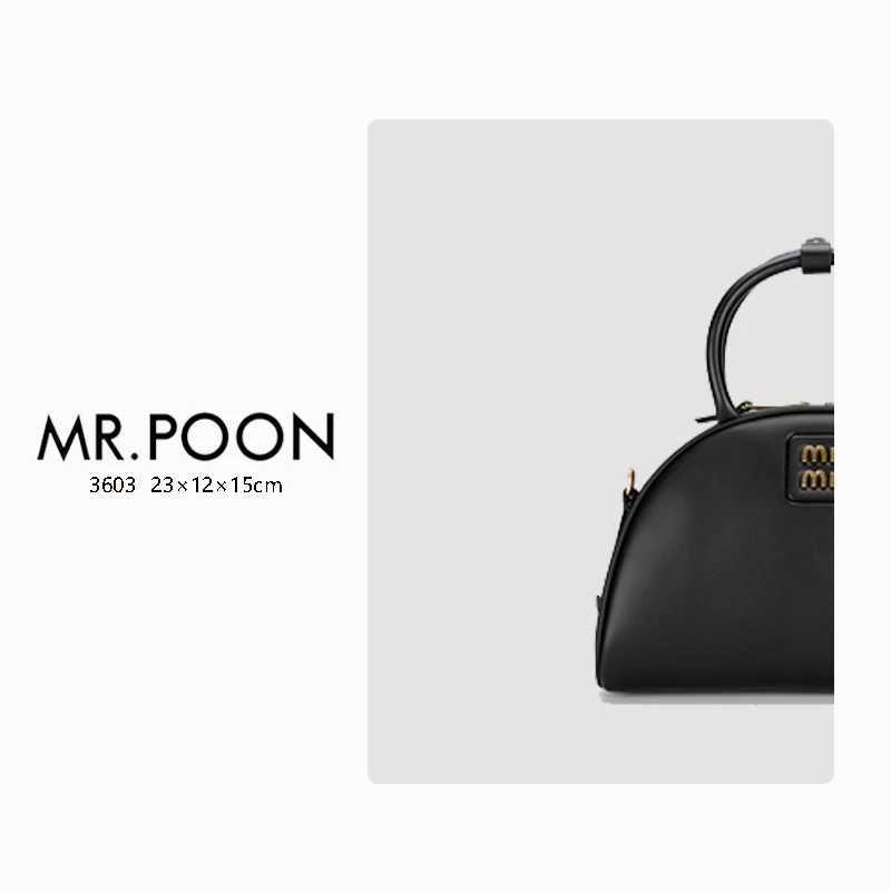 Mr.Poon/潘先生新款手提包冬季女包轻奢单肩斜跨包