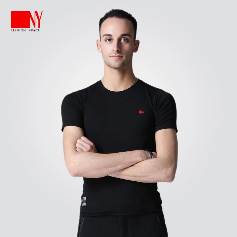 NY61002T纳艺男圆领T恤男士国标舞摩登上装华尔兹探戈狐步练功服