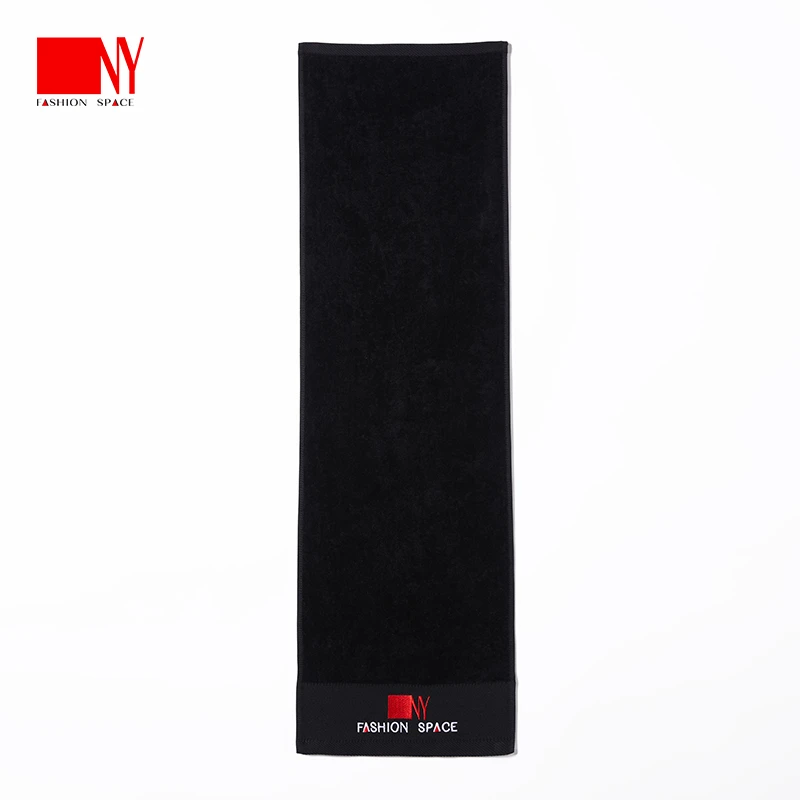 NYMJ103纳艺黑色毛巾纯棉刺绣LOGO毛巾摩登舞配饰舞蹈专属用品