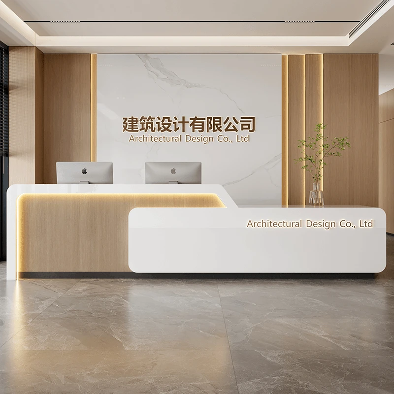 锦奔烤漆公司前台接待台医院导诊台口腔诊所美容院吧台收银台