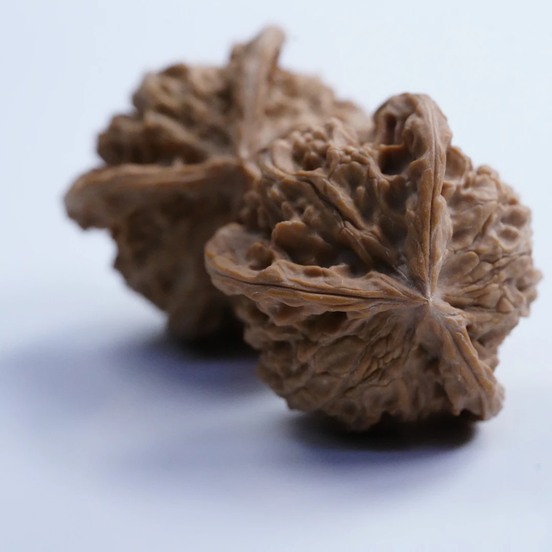 「三棱核桃」【微修】盘山三棱文玩手把件核桃配对发货下单（新）