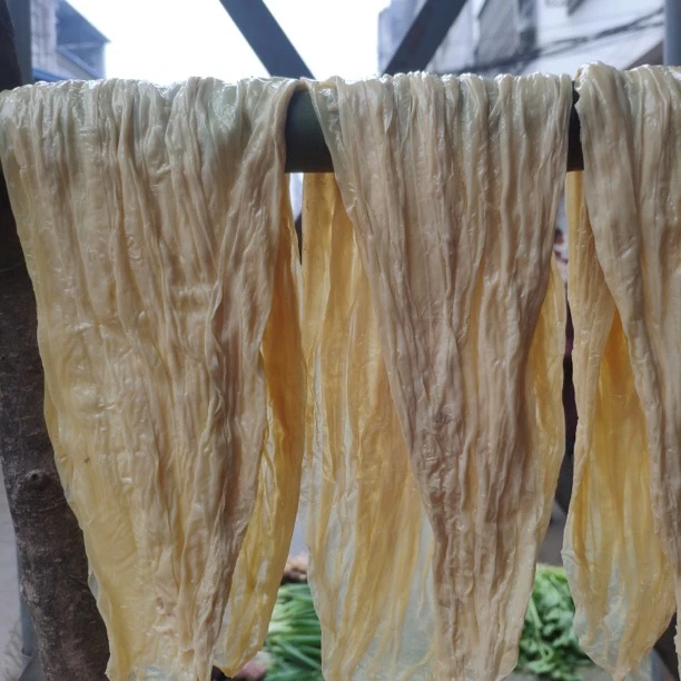 新鲜湿豆筋桐柏豆筋河南土特产豆油皮