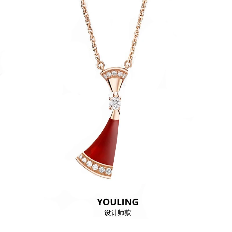 YOULING/柚琳   红裙子项链 L40红