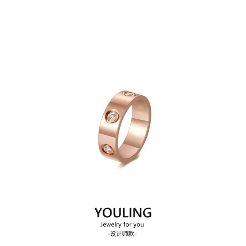 YOULING/柚琳 高级经典满Z戒指对戒女设计师