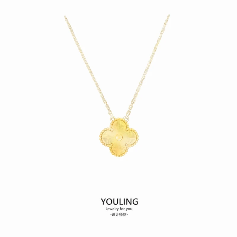 YOULING/柚琳 金色银色镭射双色项链