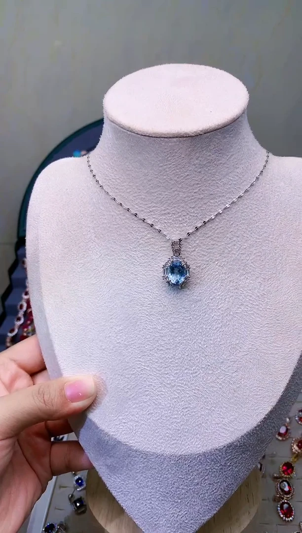 【闪购商品】托帕石颈饰银S925镶嵌333