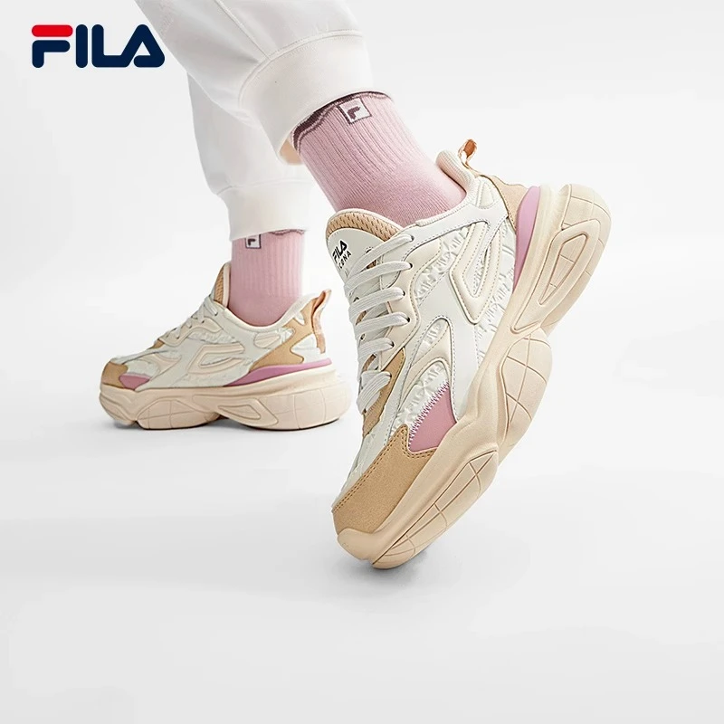 Fila/斐乐【经典原子鞋】女款百搭运动潮流休闲稳健增高舒适老爹鞋