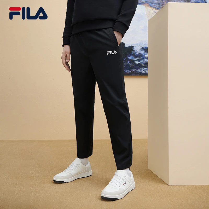 Fila/斐乐【莫奈联名抽绳休闲裤】男士时尚潮流舒适百搭直筒款长裤